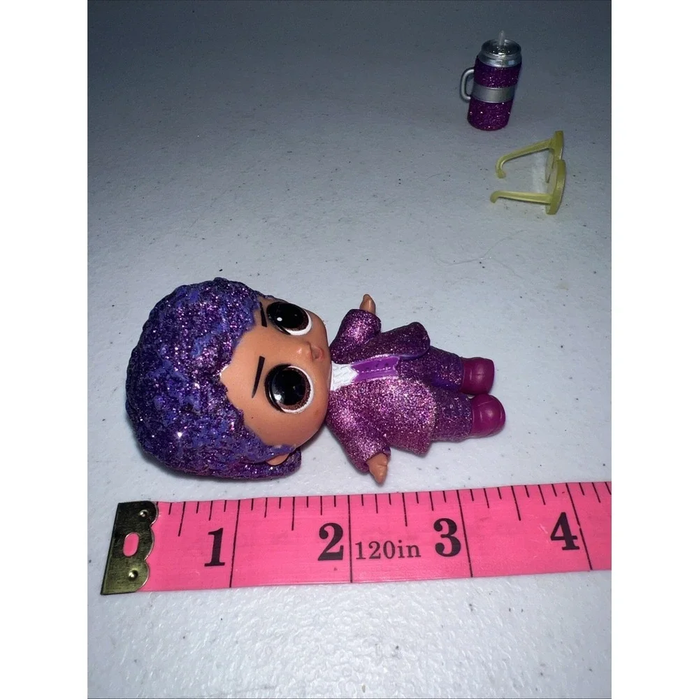 LOL Surprise Dolls Boys Series 3 Purple Reign Prince Glitter Hair Rare HTF